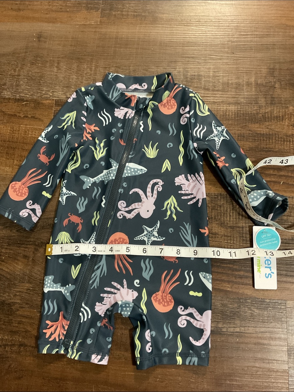 Carter's Ocean Creature Zip-Up Rashguard - Picture 3 of 3